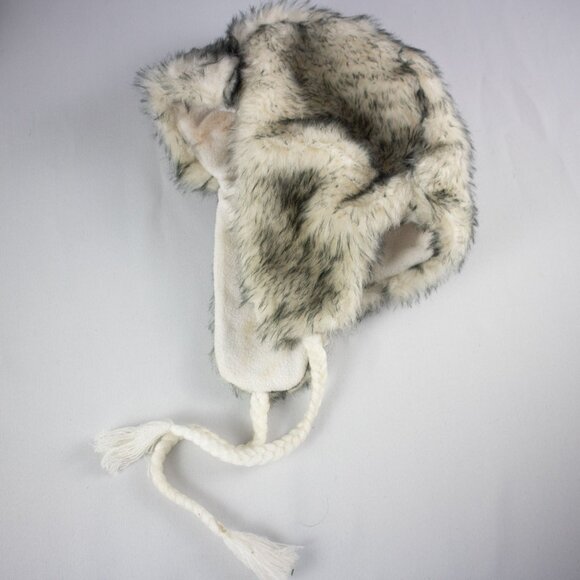 Faux Fur Polyester Puffy Trapper Hat - Picture 3 of 7